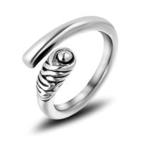 Anillo de dedo de acero Titanium de, Partículas de acero, unisexo & diverso tamaño para la opción & ennegrezca, Vendido por UD