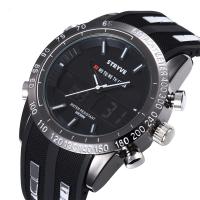 Bracelets de montre pour hommes, silicone, avec verre, imperméable, plus de couleurs à choisir Environ 9.8 pouce, Vendu par PC