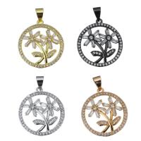 Cubic Zirconia Brass Pendants, plated, with cubic zirconia Approx 