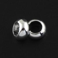 Zinc Alloy European Beads, platinum color plated Approx 5mm 