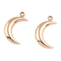 Zinc Alloy Jewelry Pendants, Moon, gold color plated Approx 1mm 