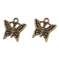 Zinc Alloy Animal Pendants, Butterfly, antique bronze color plated Approx 2mm, Approx 