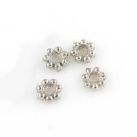 Zinc Alloy Spacer Beads, silver color plated Approx 1mm, Approx 