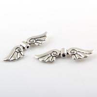 Zinc Alloy Angel Wing Beads, Wing Shape, antique silver color plated Approx 2mm 