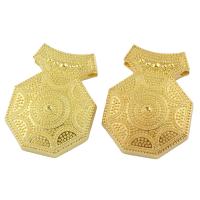 Bijoux pendentifs en Zinc alliage , alliage de zinc, Placage de couleur d'or Environ 2mm, Vendu par PC