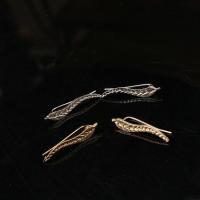 Zinc Alloy Stud Earring, Leaf, plated, for woman 