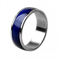 Mood Finger Ring, Stainless Steel, Donut, Unisex 7.5mm 