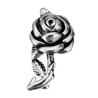 Цветок кулон из нержавеющей стали, нержавеющая сталь, Форма цветка, чернеют отверстие:Приблизительно продается PC