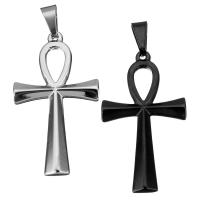 Stainless Steel Cross Pendants, Ankh Cross, plated Approx 