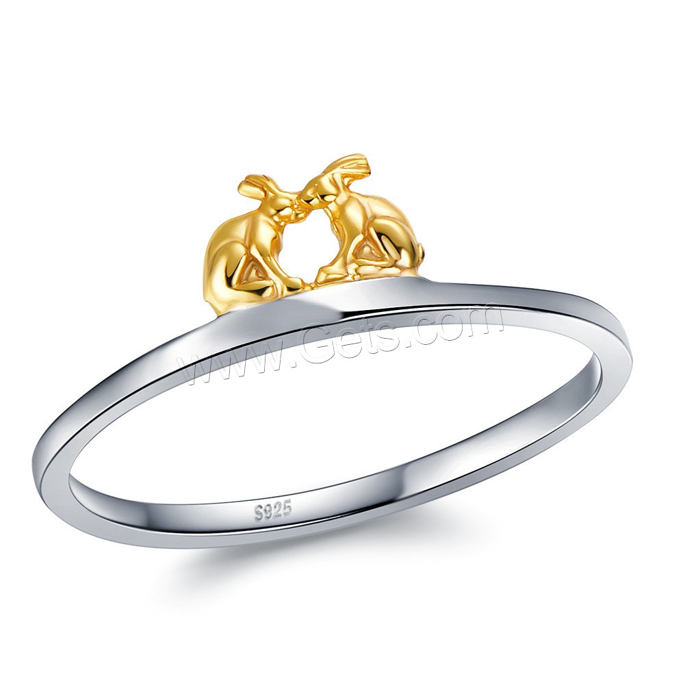 Стерлингового серебра кольцо, 925 пробы, Другое покрытие, Мужская & разный размер для выбора & двухцветный, продается PC