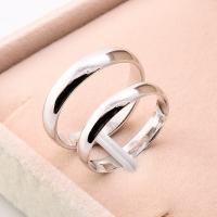 Sterling Silver Finger Ring, 925 Sterling Silver, silver color plated, Unisex 