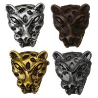 Animal Brass Beads, Zinc Alloy, Tiger, plated Approx 2mm 
