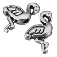 Zinc Alloy Animal Beads, Bird, antique silver color plated Approx 1.5mm 