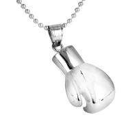 Titanium Steel Sweater Necklace, Boxing Glove, ball chain & for man & blacken Approx 23.5 Inch 