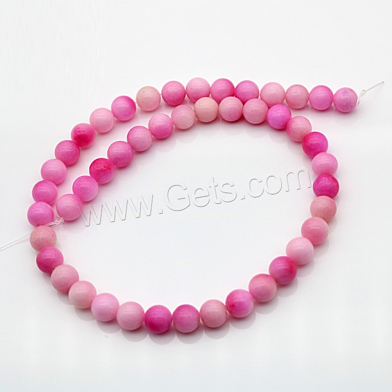Chalcedony Beads, polished, different size for choice, pink, Hole:Approx 1mm, Sold By Strand