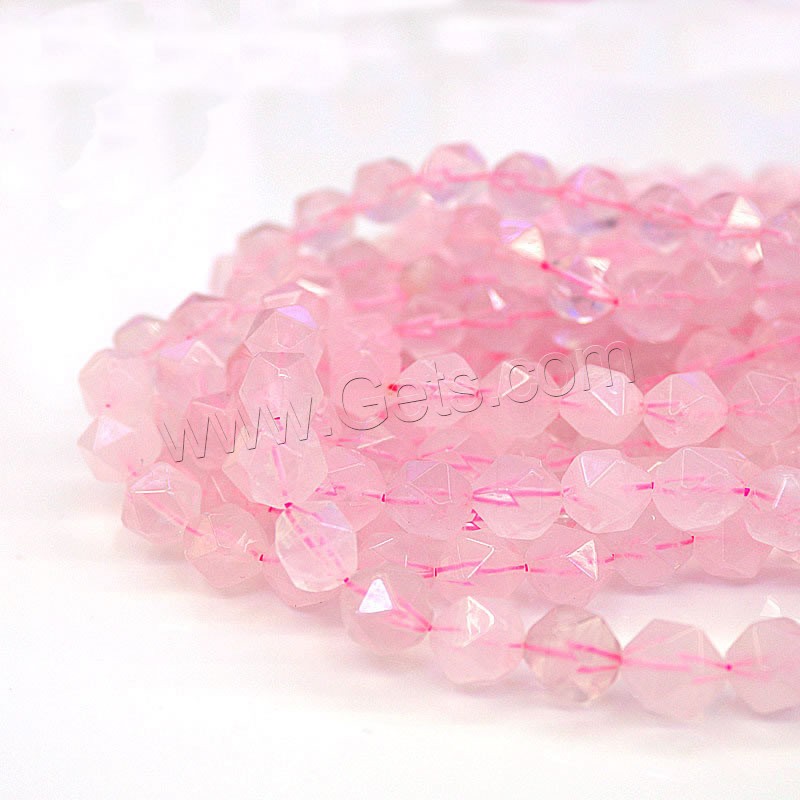 Perles en Quartz Rose naturel, poli, DIY & normes différentes pour le choix, rose, Trou:Environ 1mm, Vendu par brin