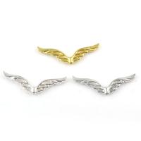 Alliage de zinc Ange Perles Wing, forme d'aile, Placage, plus de couleurs à choisir Environ 1mm, Environ Vendu par kg