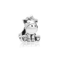 Zinc Alloy European Beads, Cow, antique silver color plated, without troll Approx 5mm 