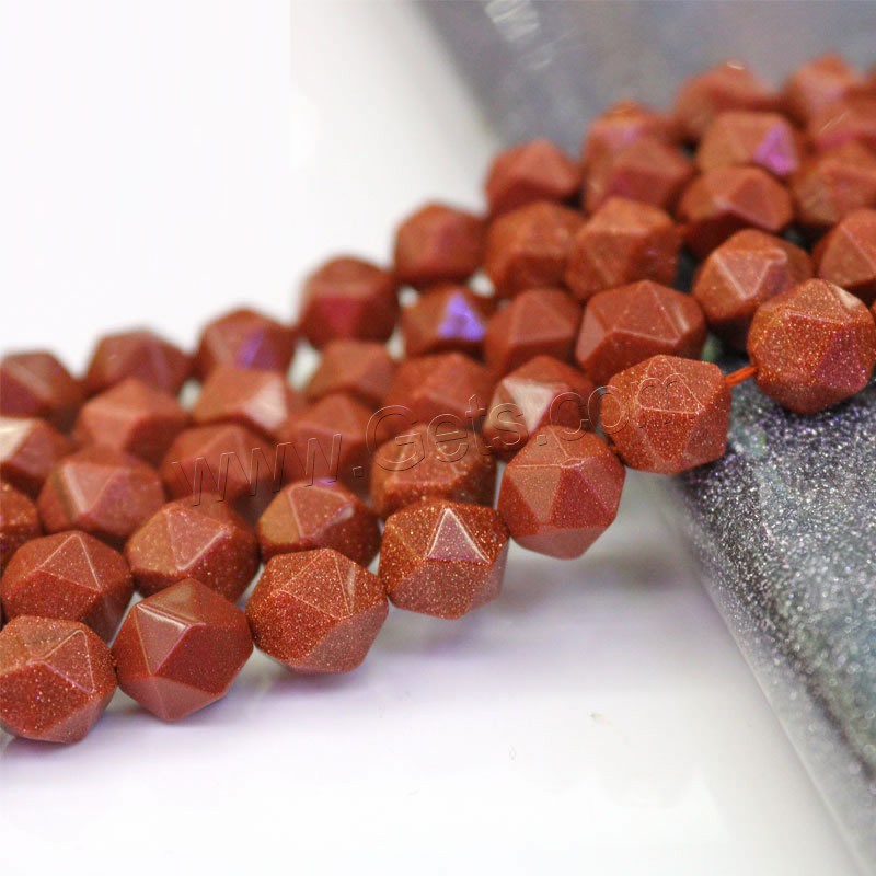 Goldstone Beads, DIY & different size for choice, brown, Hole:Approx 1mm, Sold By Strand