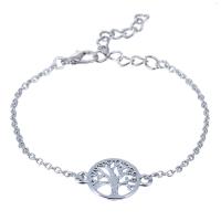 Fashion Zinc Alloy Bracelets, with 5cm extender chain, Tree, plated, oval chain & for woman Approx 5.52 Inch 