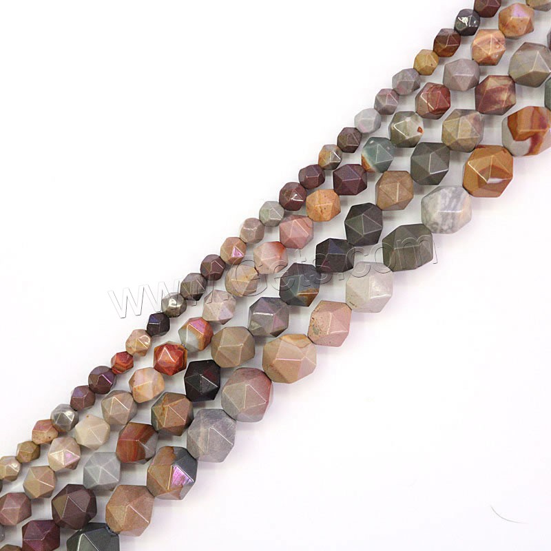 Landschafts-Jaspis Perlen, Bild Jaspis, DIY & verschiedene Größen vorhanden, braun, Bohrung:ca. 1mm, verkauft von Strang