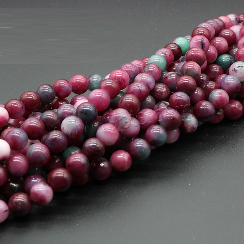 Single Gemstone Beads, Natural Stone, Round, polished, different size for choice & different styles for choice, purple, Hole:Approx 1mm, Sold By Strand