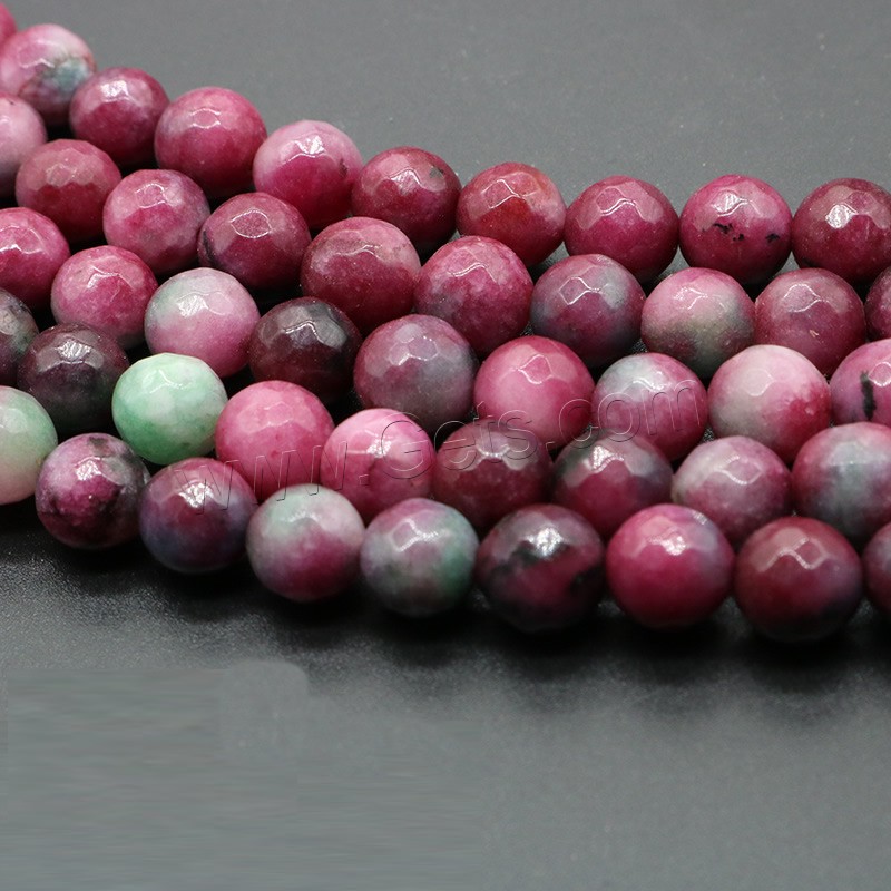 Single Gemstone Beads, Natural Stone, Round, polished, different size for choice & different styles for choice, purple, Hole:Approx 1mm, Sold By Strand