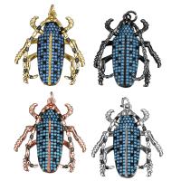 Animal Brass Pendants, with Resin, Insect, plated, enamel Approx 3.5mm 