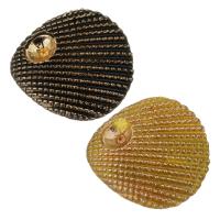 Zinc Alloy Brooch Finding, Shell, plated 1mm, Inner Approx 7mm 