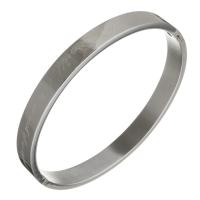 Stainless Steel Bangle, with letter pattern & for woman, original color, 8mm, Inner Approx 