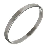 Stainless Steel Bangle, word love, for woman, original color, 6mm, Inner Approx 