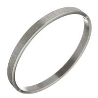 Stainless Steel Bangle, for woman, original color, 6mm, Inner Approx 