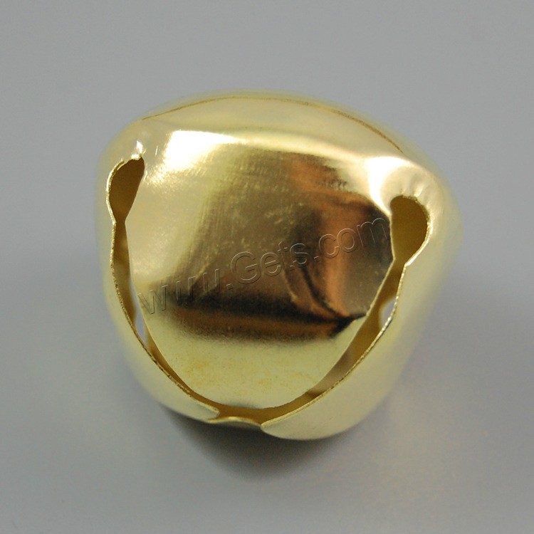 pendentifs de clochette en fer, cloche de noël, Placage de couleur d'or, normes différentes pour le choix, Trou:Environ 2-4mm, Vendu par PC