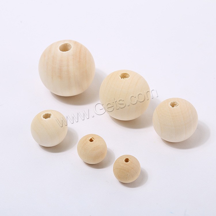 Original Holz Perlen, poliert, verschiedene Größen vorhanden, Bohrung:ca. 2-8mm, verkauft von PC