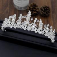 Bridal Hair Flowers, Zinc Alloy, with Crystal, plated, for woman & with rhinestone 