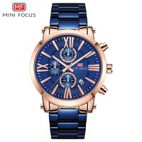MINIFOCUS® Watch Collection, Stainless Steel, with Glass & Zinc Alloy, Chinese movement, plated, Life water resistant & for man & luminated 38.5mm Approx 8.7 Inch 