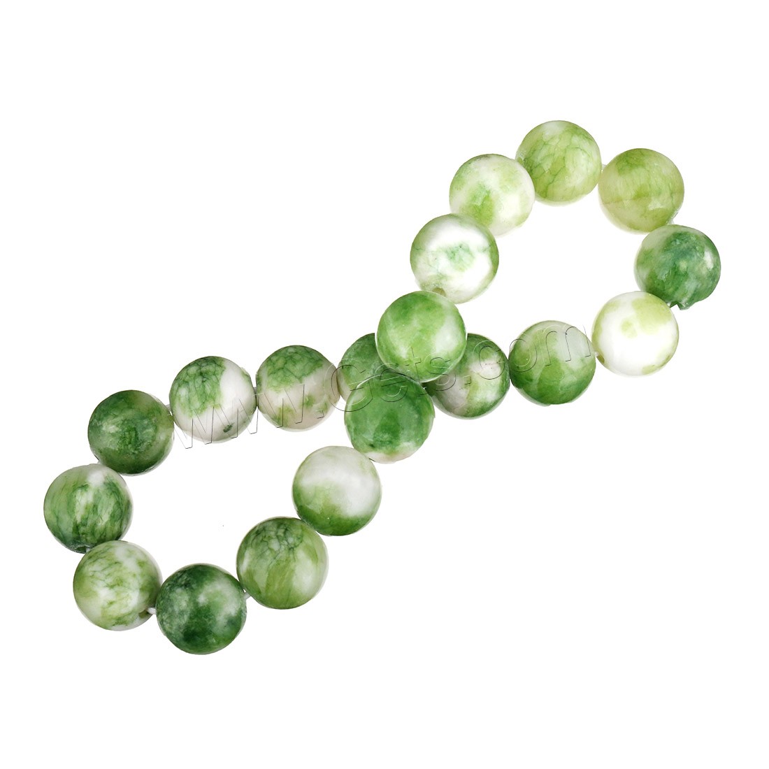 персидский Jade браслет, Круглая, разный размер для выбора, Много цветов для выбора, длина:Приблизительно 8 дюймовый, продается Strand