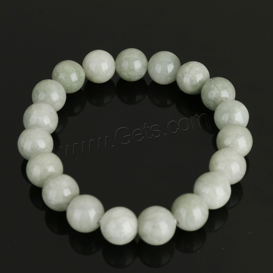 Persian Jade Bracelet, Round, different size for choice, more colors for choice, Length:Approx 8 Inch, Sold By Strand