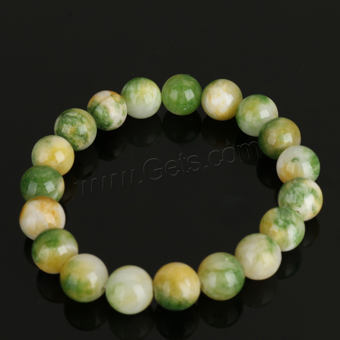 персидский Jade браслет, Круглая, разный размер для выбора, Много цветов для выбора, длина:Приблизительно 8 дюймовый, продается Strand