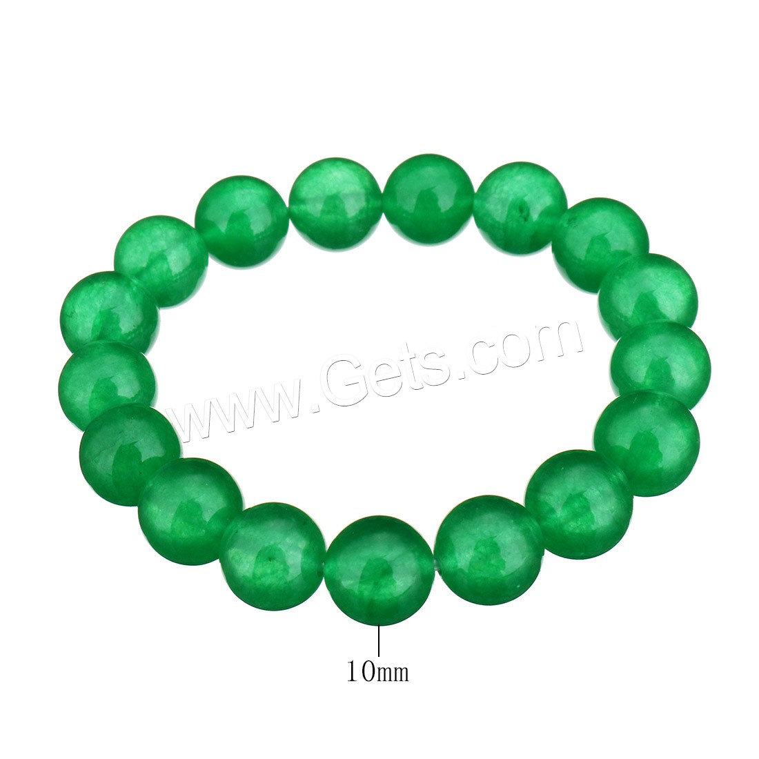 Dyed Jade bracelet, Rond, normes différentes pour le choix, plus de couleurs à choisir, Longueur:Environ 7 pouce, Vendu par brin