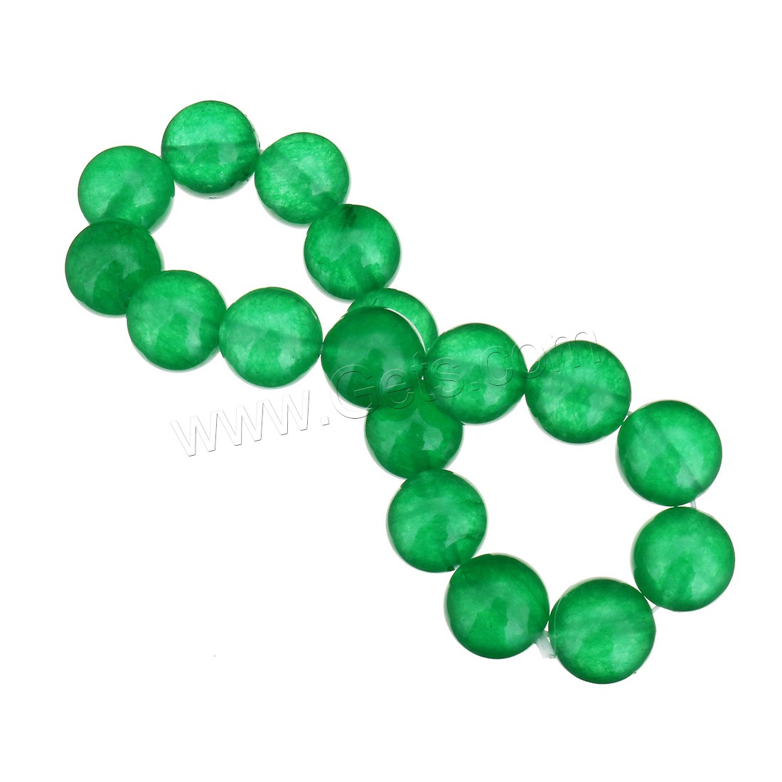 окрашенная Jade браслет, Круглая, разный размер для выбора, Много цветов для выбора, длина:Приблизительно 7 дюймовый, продается Strand