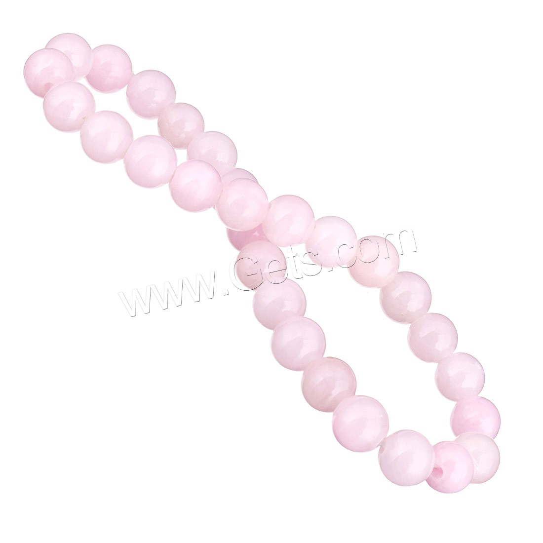 Dyed Jade Bracelet, Round, different size for choice, pink, Length:Approx 7 Inch, Sold By Strand