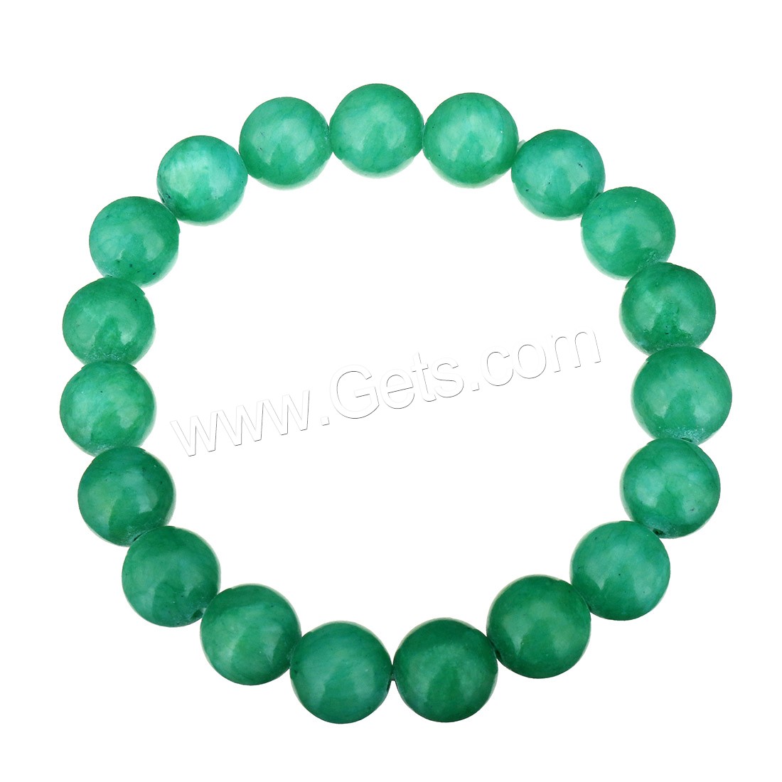 Dyed Jade bracelet, Rond, normes différentes pour le choix, plus de couleurs à choisir, Longueur:Environ 8 pouce, Vendu par brin
