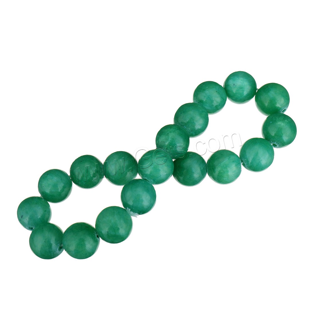 окрашенная Jade браслет, Круглая, разный размер для выбора, Много цветов для выбора, длина:Приблизительно 8 дюймовый, продается Strand