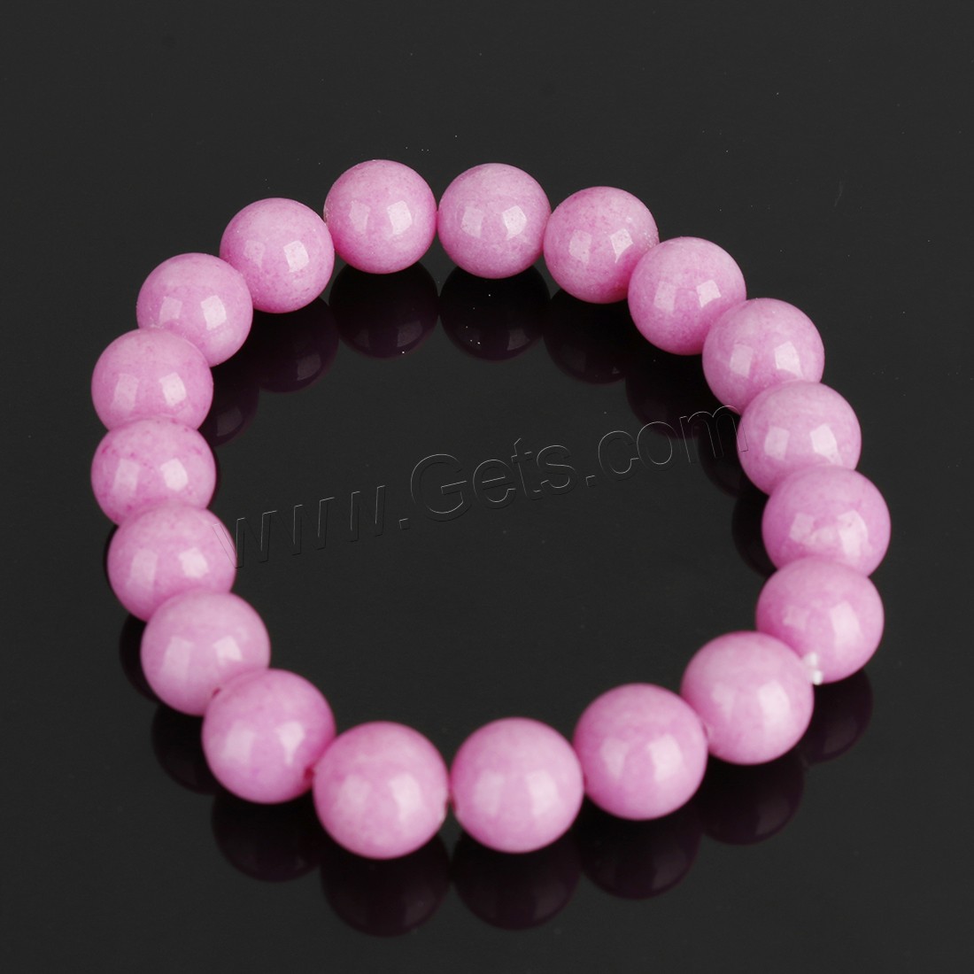 Mashan Jade Bracelet, Round, different size for choice, more colors for choice, Length:Approx 8 Inch, Sold By Strand