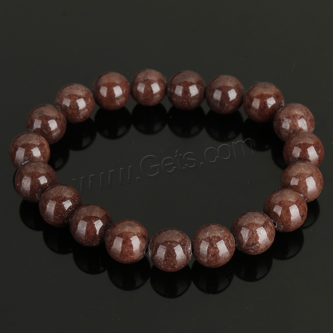 Mashan Jade Bracelet, Round, different size for choice, more colors for choice, Length:Approx 8 Inch, Sold By Strand