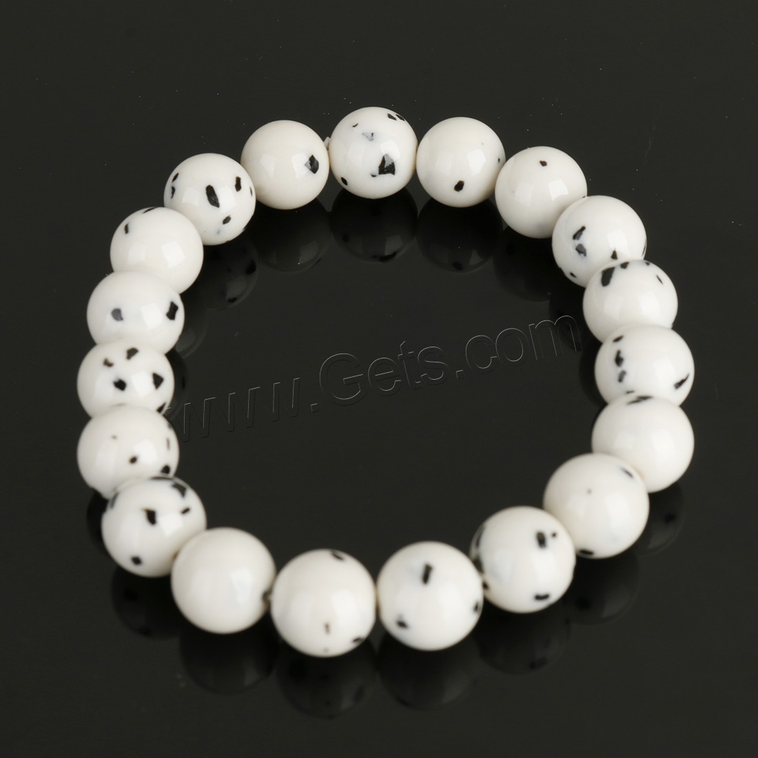 Pale Brown Jade Bracelet, Round, different size for choice, more colors for choice, Length:Approx 8 Inch, Sold By Strand