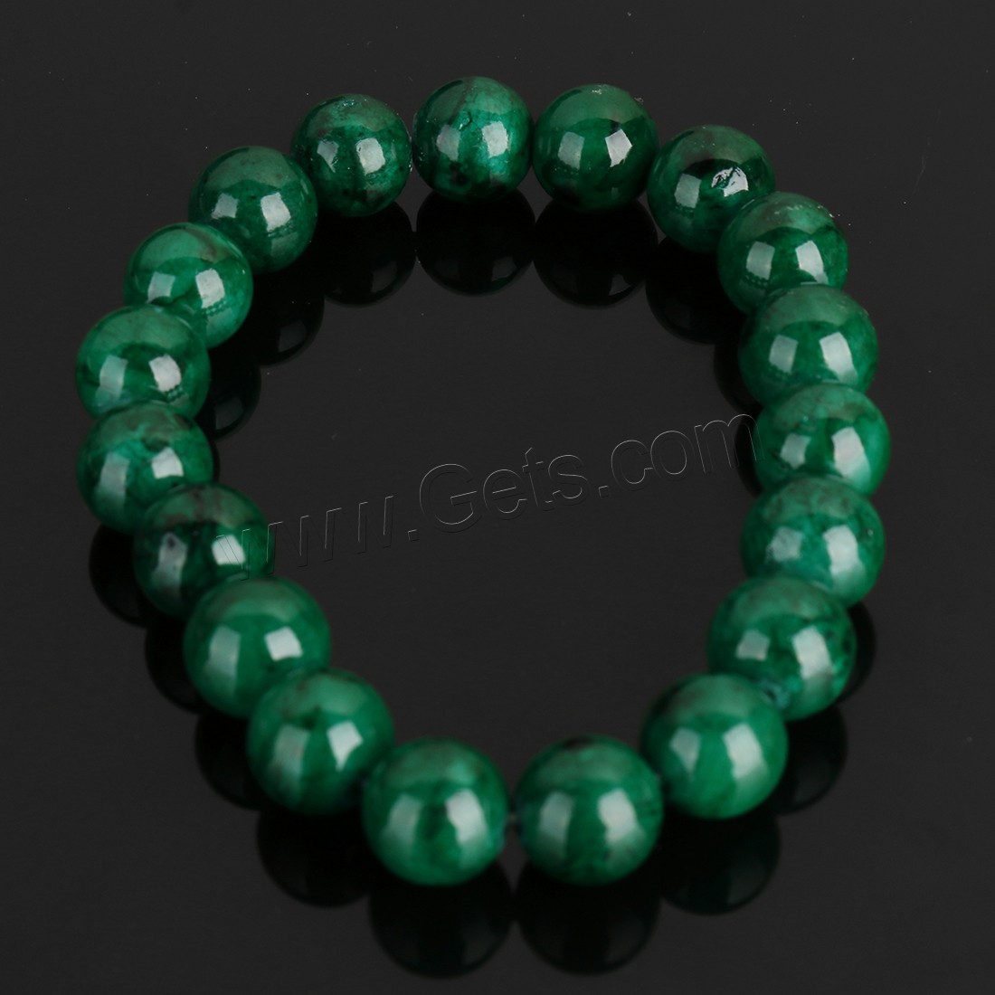 Blassbraune Jade Armband, rund, verschiedene Größen vorhanden, keine, Länge:ca. 8 ZollInch, verkauft von Strang