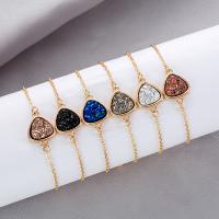Zinc Alloy Bracelet, with Plastic, with 4.3inch extender chain, plated, adjustable & oval chain & for woman Approx 4.3 Inch 