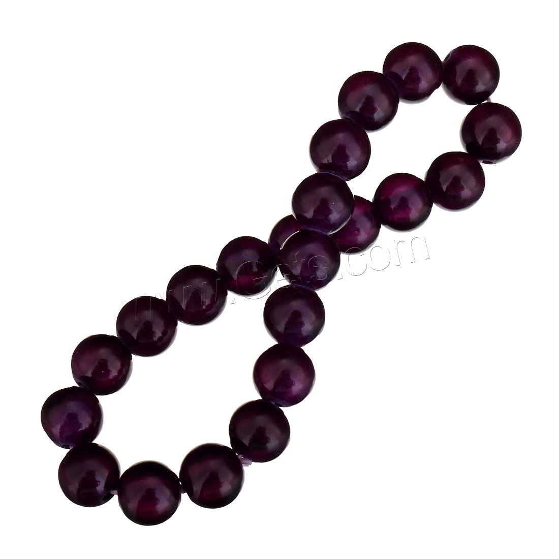 Dyed Jade Bracelet, Round, different size for choice, dark purple, Length:Approx 7 Inch, Sold By Strand